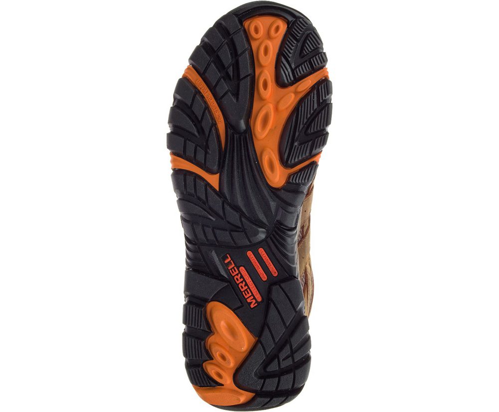 Kozaki Merrell Męskie Brązowe - Moab Vertex Mid Waterproof Sr - 362490-KTI